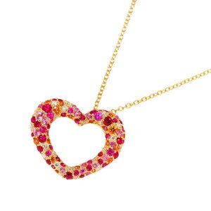 Ponte Vecchio Sapphire 1.09ct Ruby 0.58ct Diamond 0.31ct Necklace 18KPG 90282512
